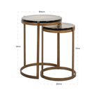 End table Cleo gold (Set of 2) by Richmond Interiors
