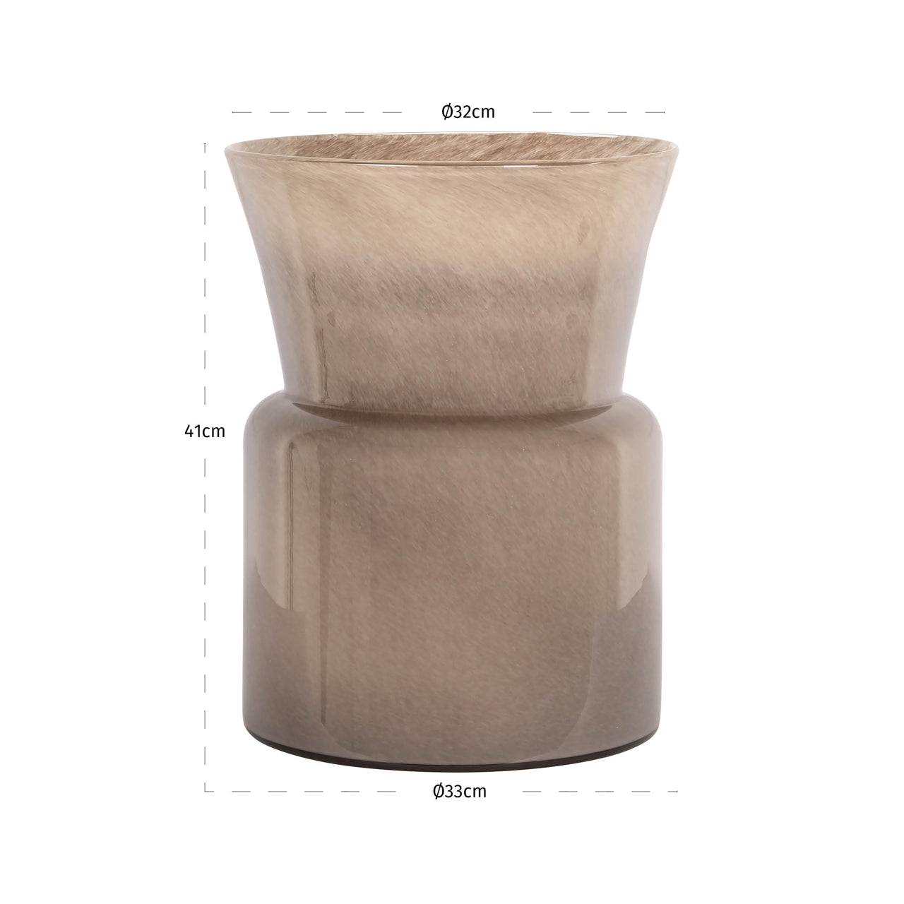 Vase Milo taupe by Richmond Interiors