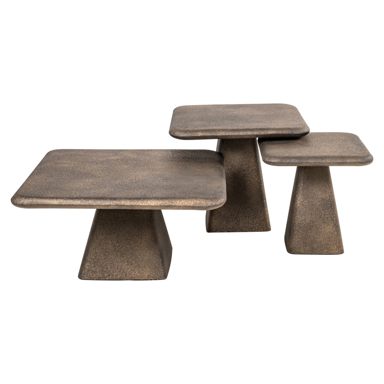 Coffee table Marlie gold (Set of 3) by Richmond Interiors