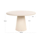 Urban Bloom Round Sandstone Outdoor Dining Table - 130cm by Richmond Interiors