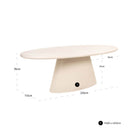 Urban Bloom Sandstone Outdoor Dining Table - 220cm by Richmond Interiors