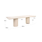 Urban Bloom Sandstone Outdoor Dining Table - 280cm by Richmond Interiors