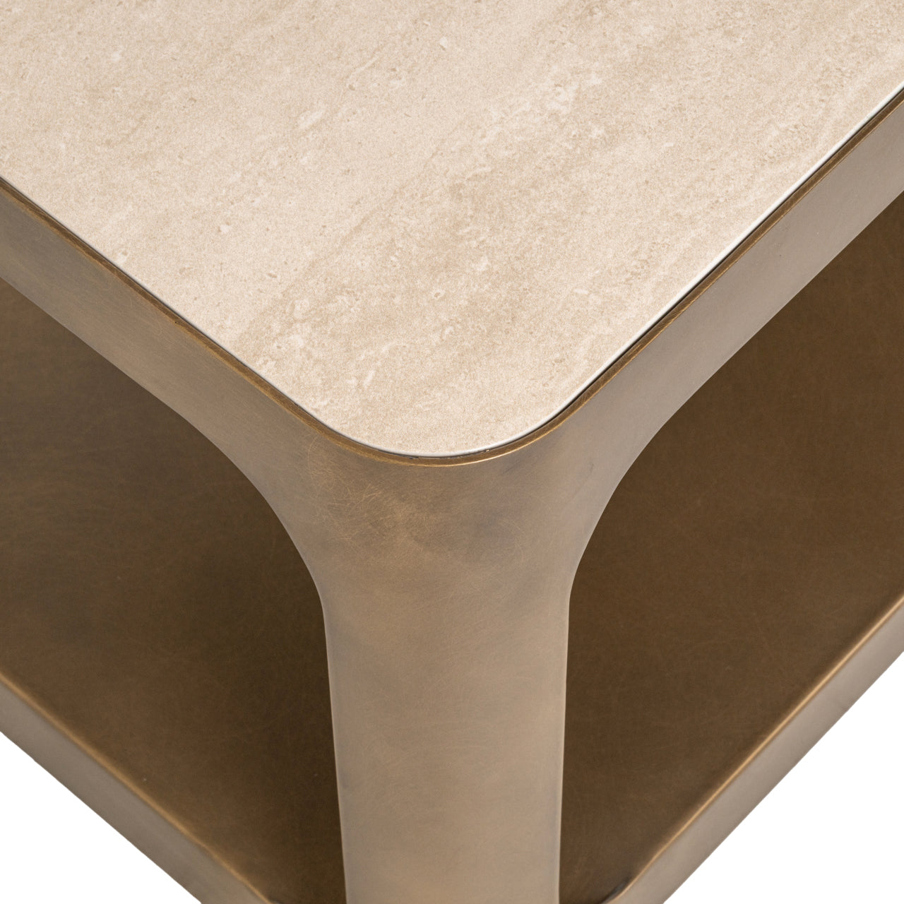 Claridge Beige Ceramic Top TV Cabinet by Richmond Interiors