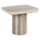 Dulce Denizly Grey Marble End Table by Richmond Interiors