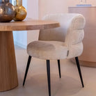 Stella Beige Chenille Dining Chair by Richmond Interiors