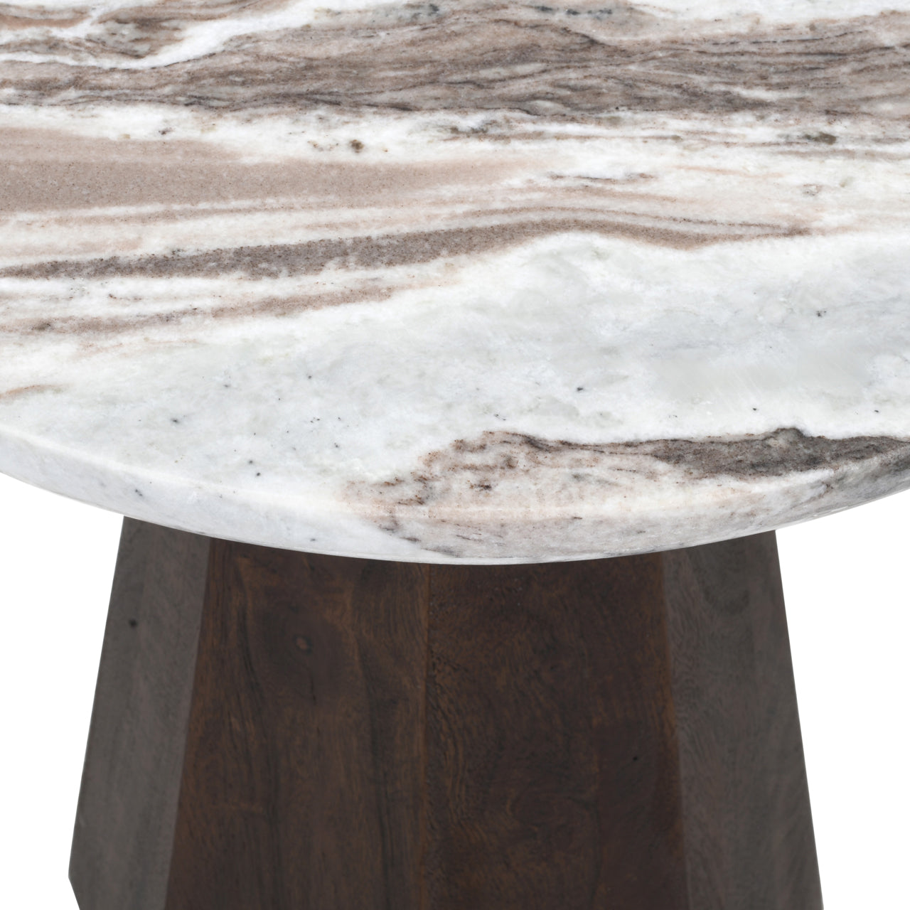 Oberoy Blush Beige End table - 45cm by Richmond Interiors