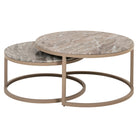 Fairfax Clay Marble Coffee Table (Set of 2) by Richmond Interiors