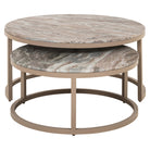 Fairfax Clay Marble Coffee Table (Set of 2) by Richmond Interiors