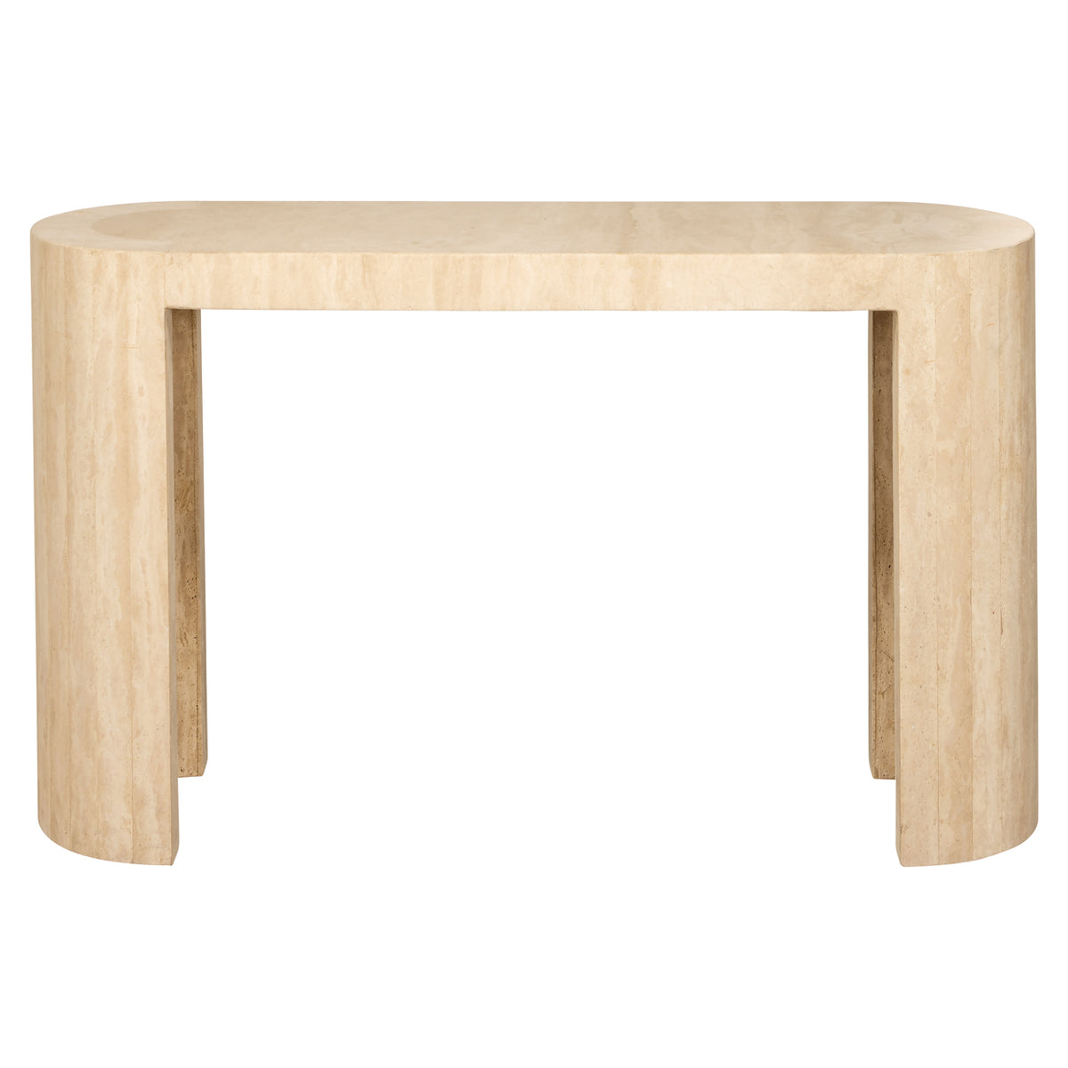 Alexander Jones Biltmore Beige Travertine Console Table – Decorum Interiors