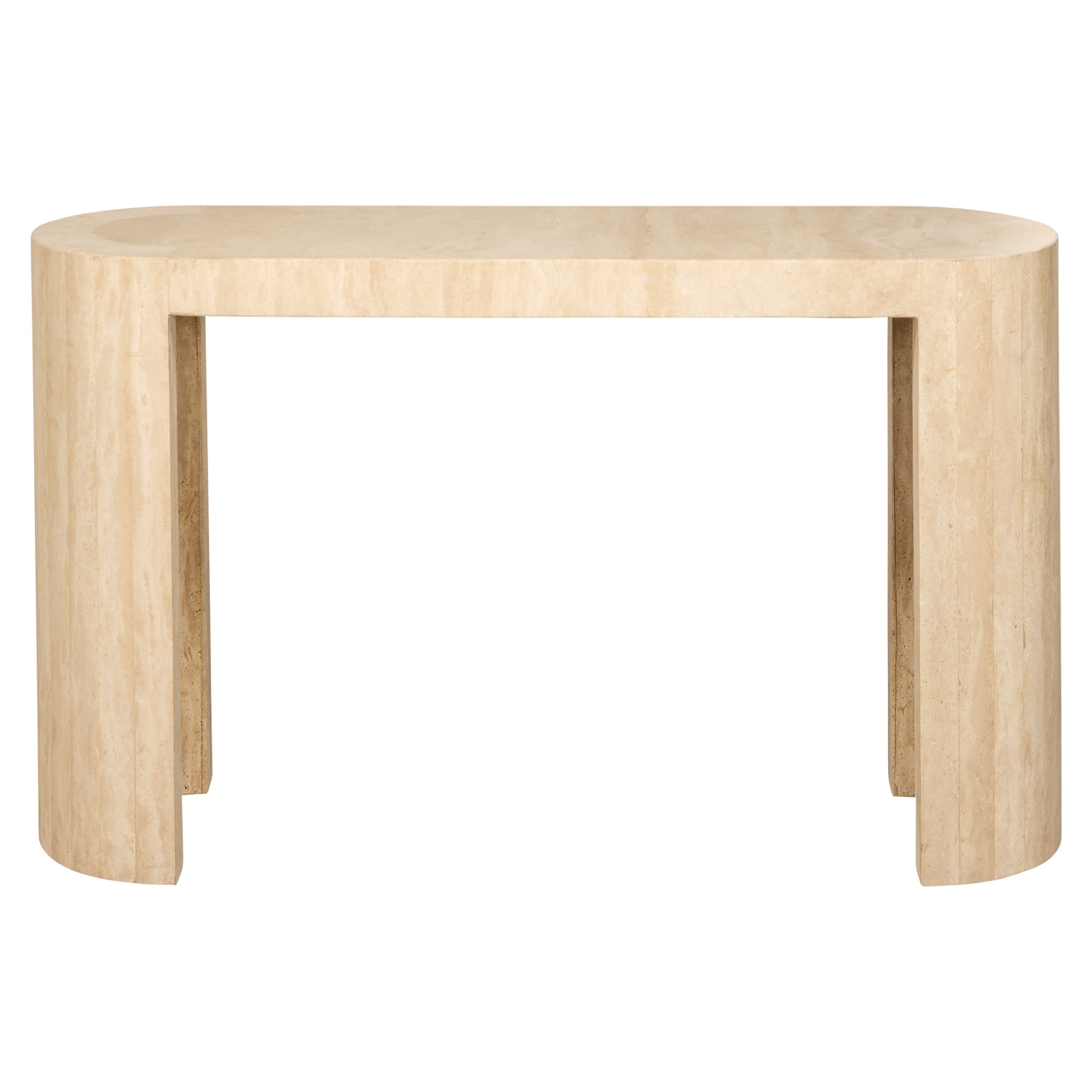 Alexander Jones Biltmore Beige Travertine Console Table by Richmond Interiors