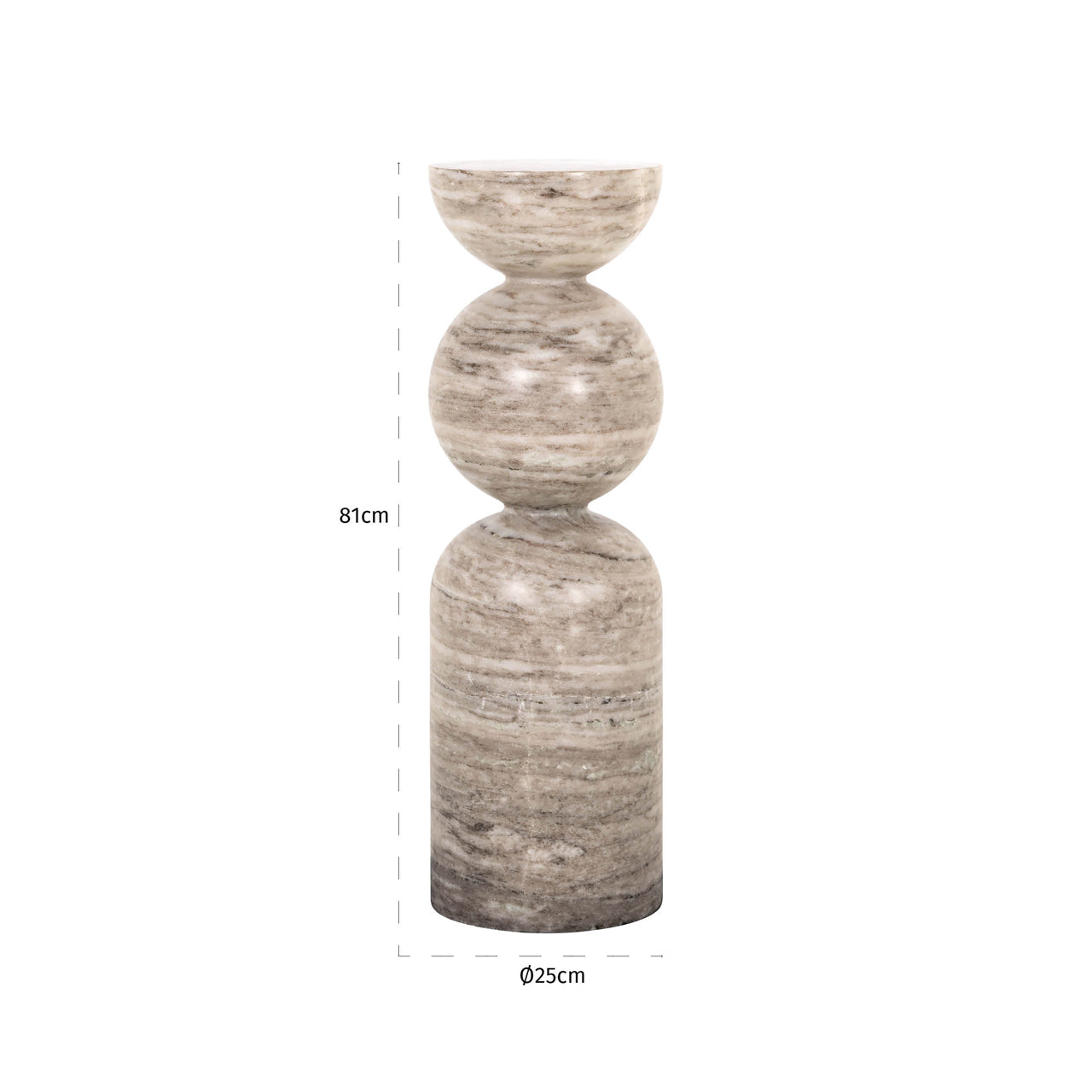Lewis Sand Marble Column by Richmond Interiors