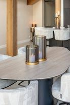 Hurricane light Daylin smoke large by Richmond Interiors