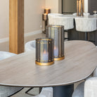 Hurricane light Daylin smoke small by Richmond Interiors
