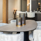 Hurricane light Daylin smoke small by Richmond Interiors