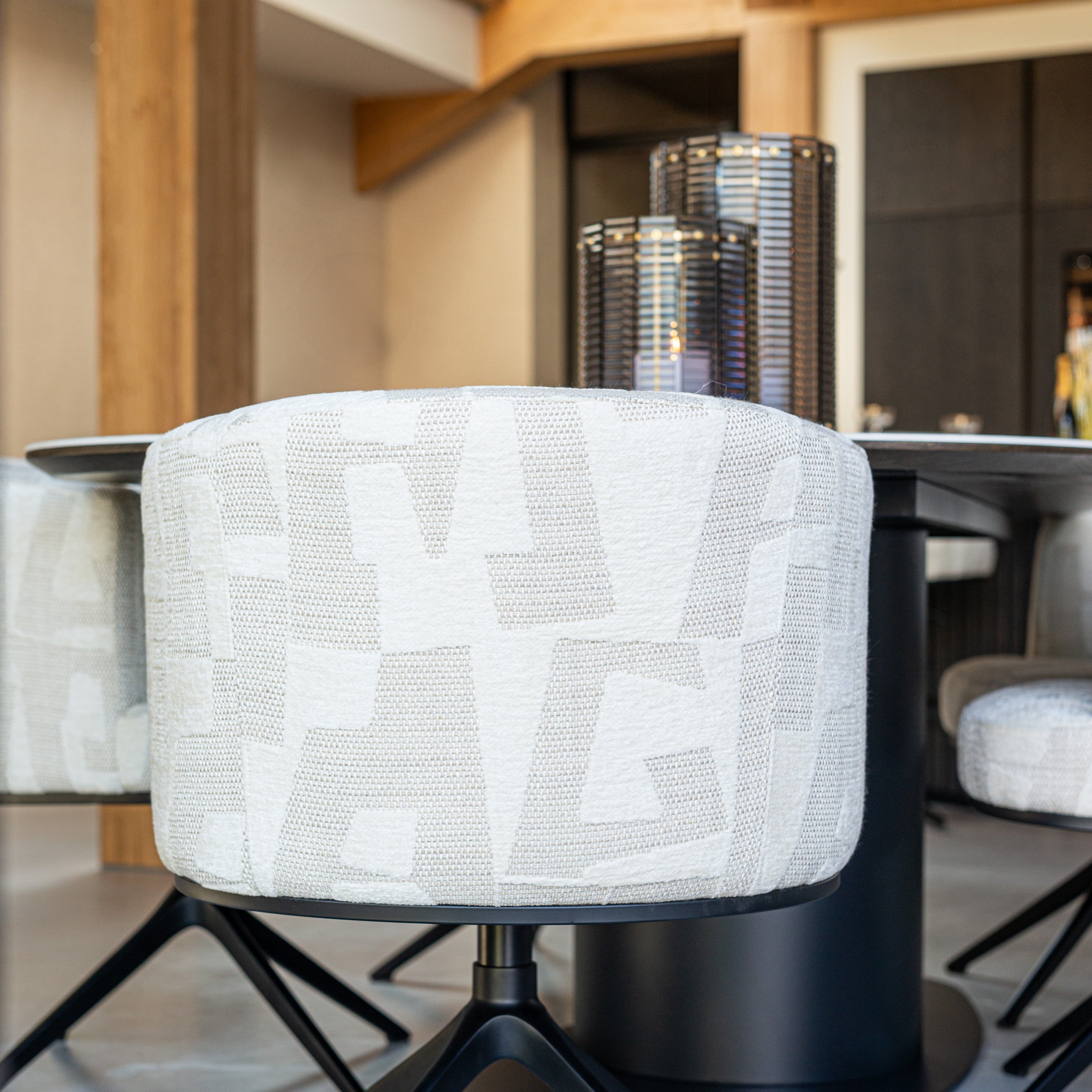 Hurricane light Daylin smoke large by Richmond Interiors
