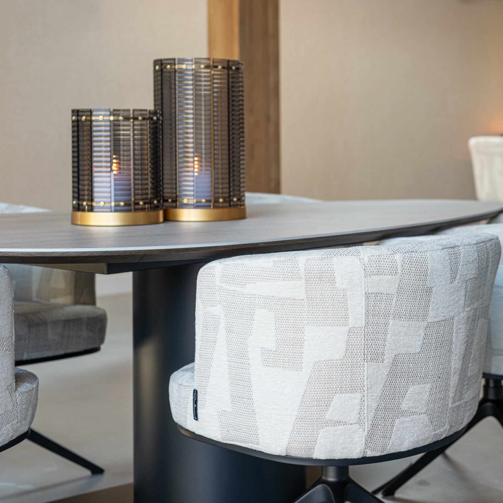 Hurricane light Daylin smoke large by Richmond Interiors