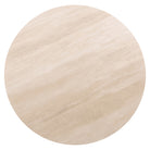 Ritz Brown Oak Veneer & Ceramic Top Round Dining Table - 120cm by Richmond Interiors