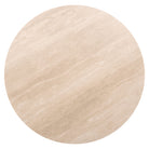 Ritz Brown Oak Veneer & Ceramic Top Bistro Table - 75cm by Richmond Interiors