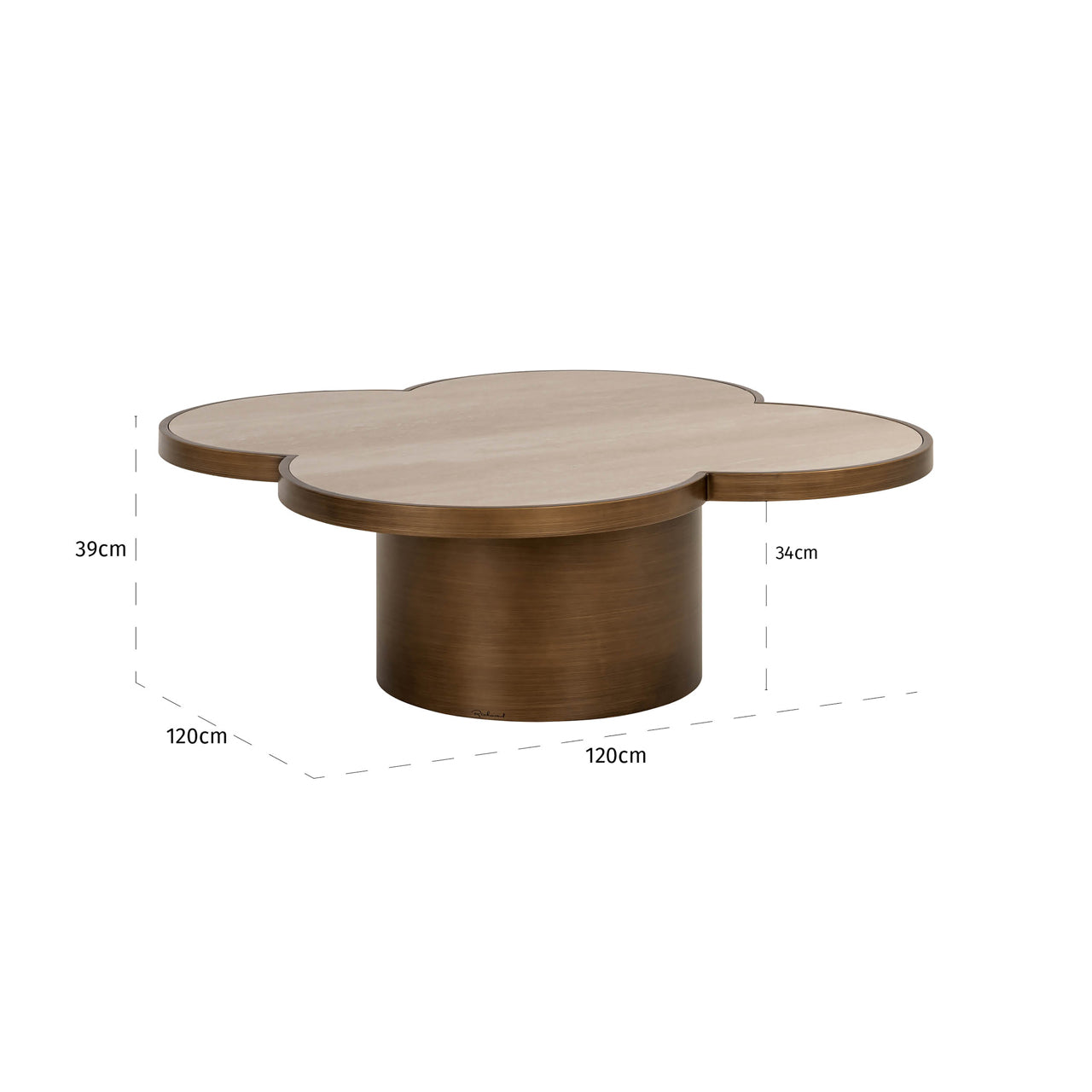 Coffee table Clover beige by Richmond Interiors