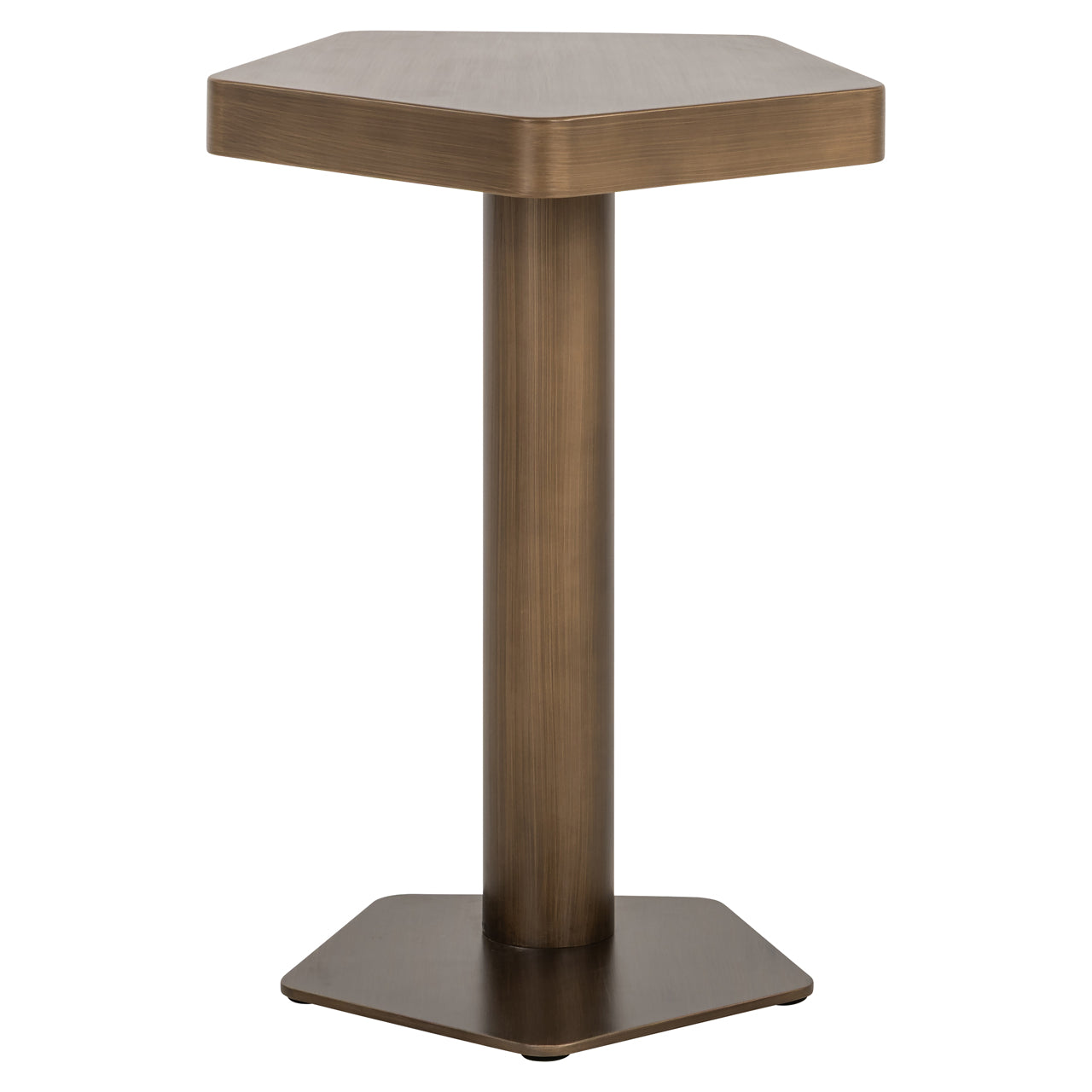 Hexa Brushed Gold Side Table by Richmond Interiors