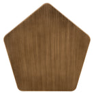 Hexa Brushed Gold Side Table by Richmond Interiors
