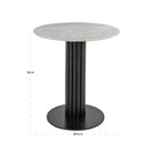 Bistro table Nyon Blush beige 75Ø by Richmond Interiors