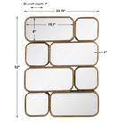 Canute Modern Gold Mirror by Uttermost