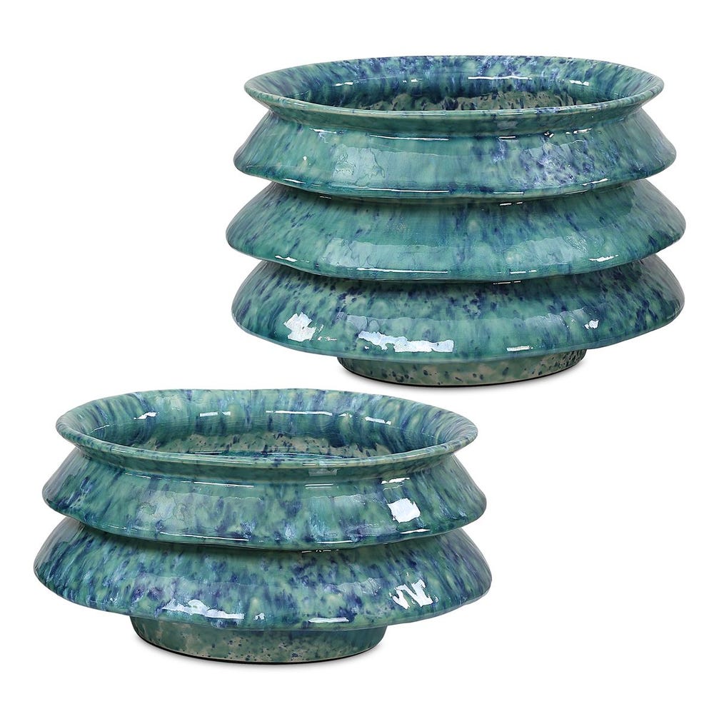 Zigzag Bowls Set of 2 by Uttermost