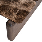 Lagrasse Brown Oak Wood & Marble Coffee Table by Richmond Interiors