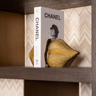 Rivertree Three Shelf Two Door Brown Oak Display Cabinet by Richmond Interiors