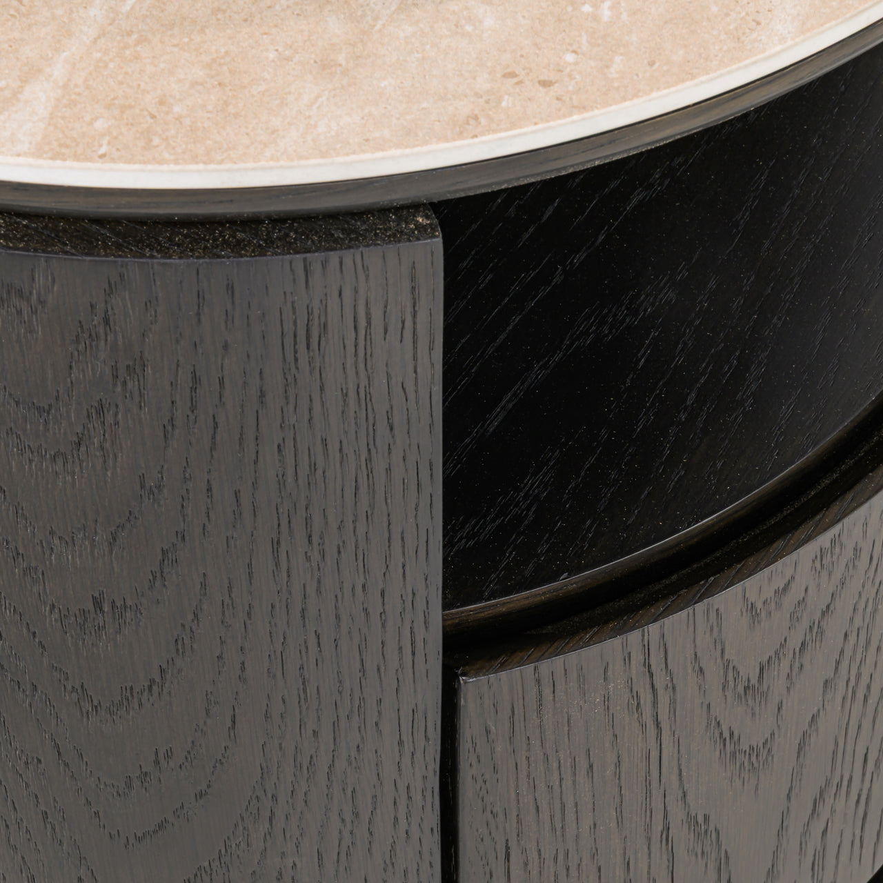 Nando Brown Oak 2-Drawer Bedside Table by Richmond Interiors