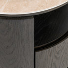 Nando Brown Oak 2-Drawer Bedside Table by Richmond Interiors