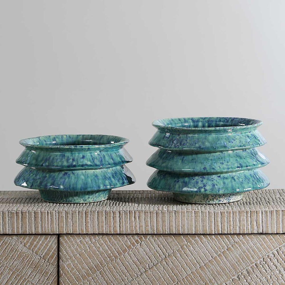 Zigzag Bowls Set of 2 by Uttermost