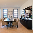 Oakura Black Oak 4 Door Sideboard by Richmond Interiors