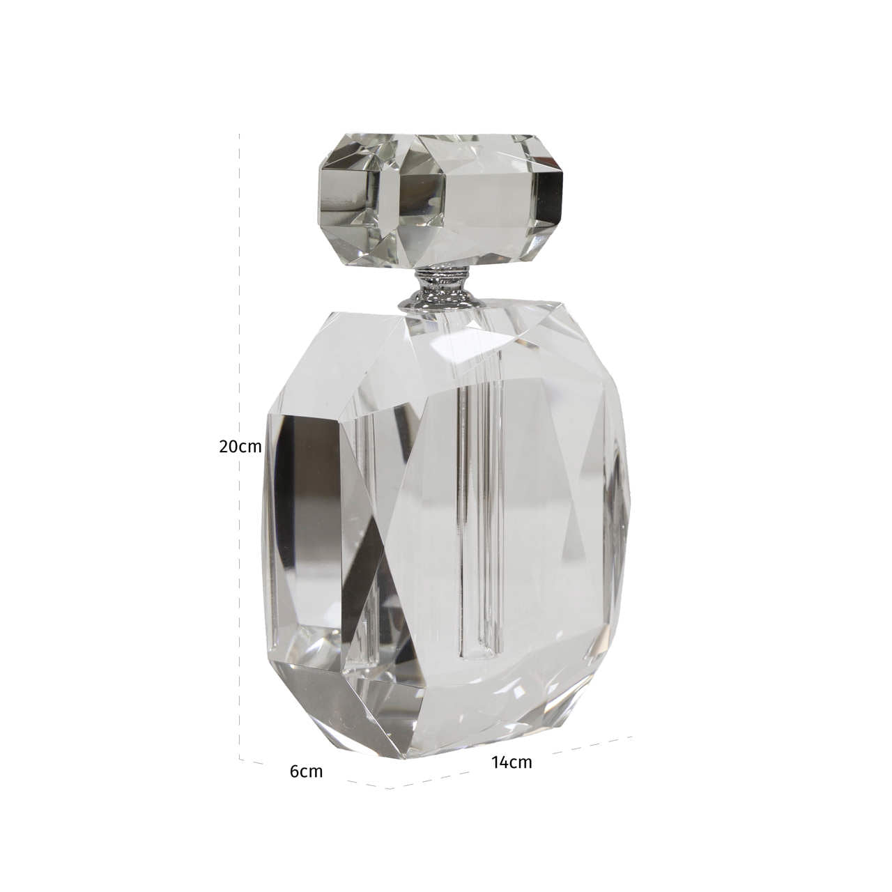 Khloe Clear Perfume Bottle Decorative Item by Richmond Interiors