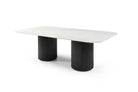 Lantine Matt Black & Marble Dining Table 270cm by Tommy Franks