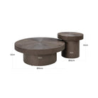 Lindo Bronze Metal Coffee Tables (Set of 2) by Richmond Interiors