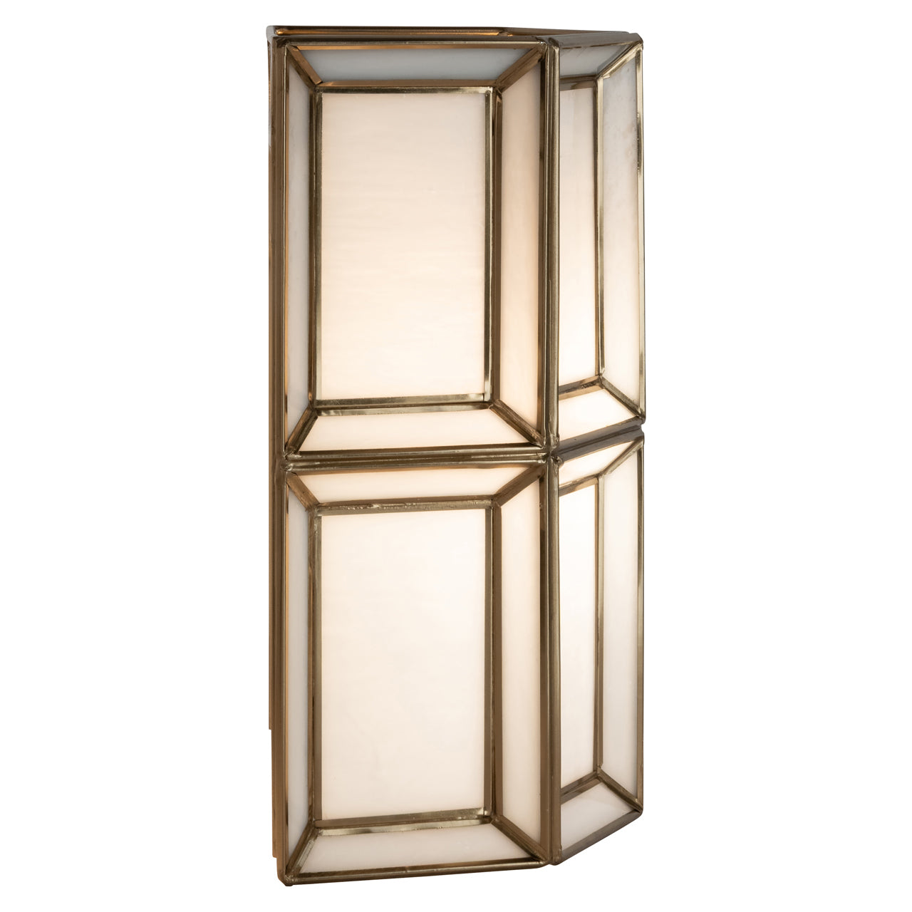 Amara Antique Brass & Glass Wall Light by Richmond Interiors