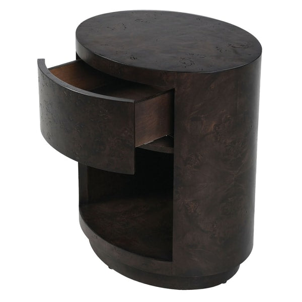 Carillo Curved Single Drawer Bedside by Kensington