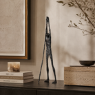 Abstract Dark Bronze Sculpture by Liang & Eimil