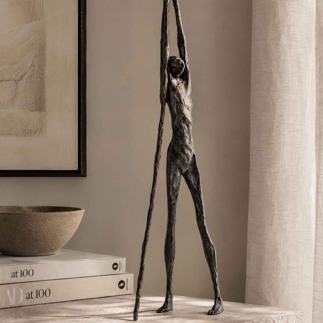 Abstract Dark Bronze Sculpture Liang & Eimil