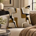 Alto Abstract Cushion 43cm - Whiskey Malini