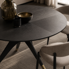 Anthology Wenge Oak Wood Round Dining Table - 130cm Liang & Eimil