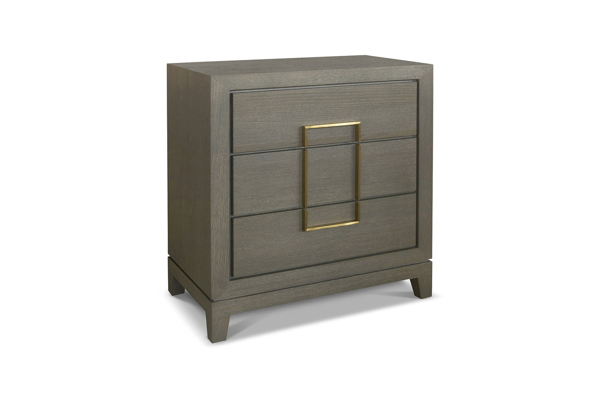 Lucca Grey Oak 3 Drawer Chest by Berkeley Designs