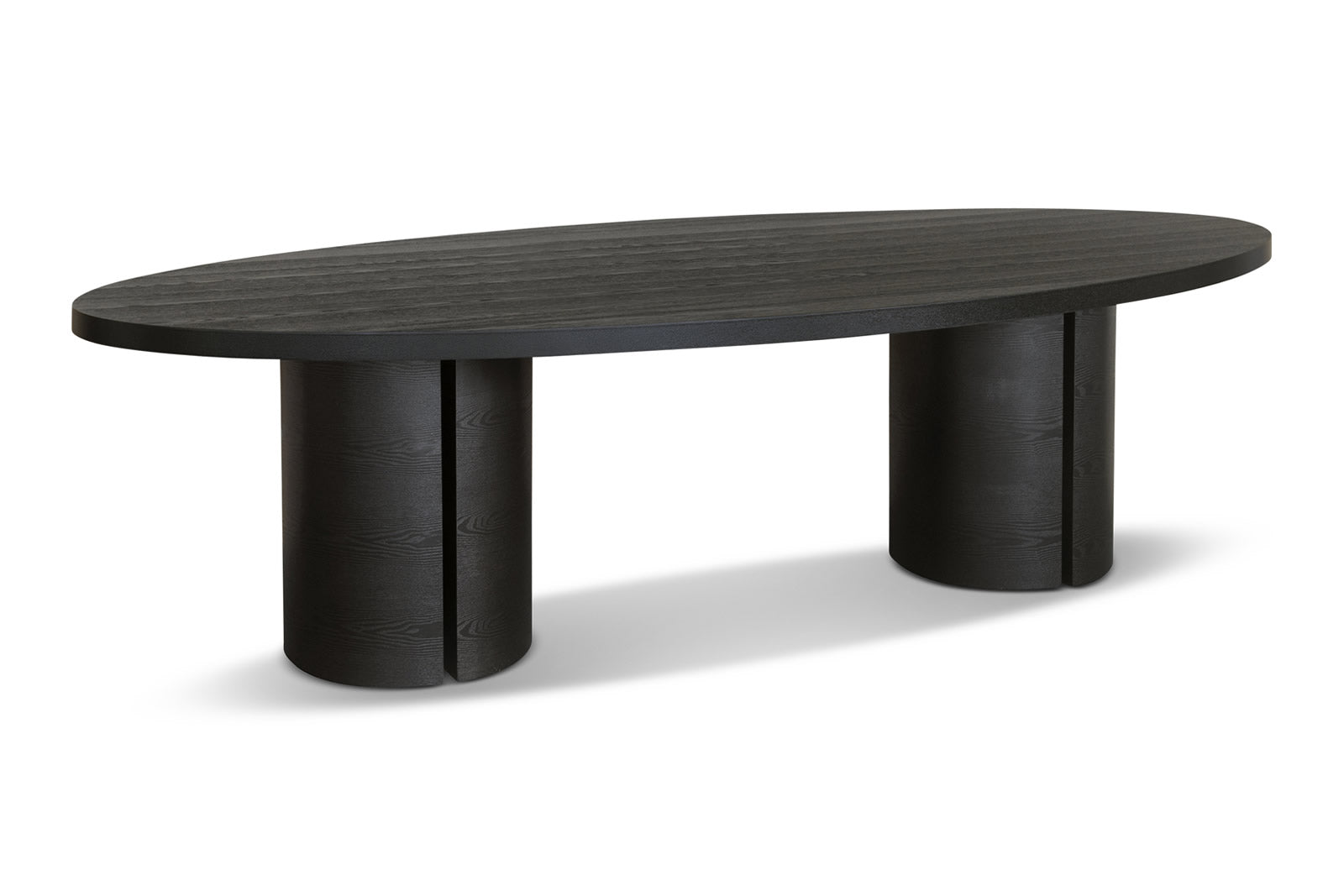 Lugano Textured Dark Oak Wood Dining Table 10 Seater by Berkeley Designs