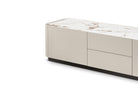 Shoreditch High Gloss Taupe & Ceramic Top Media Unit by Berkeley Designs