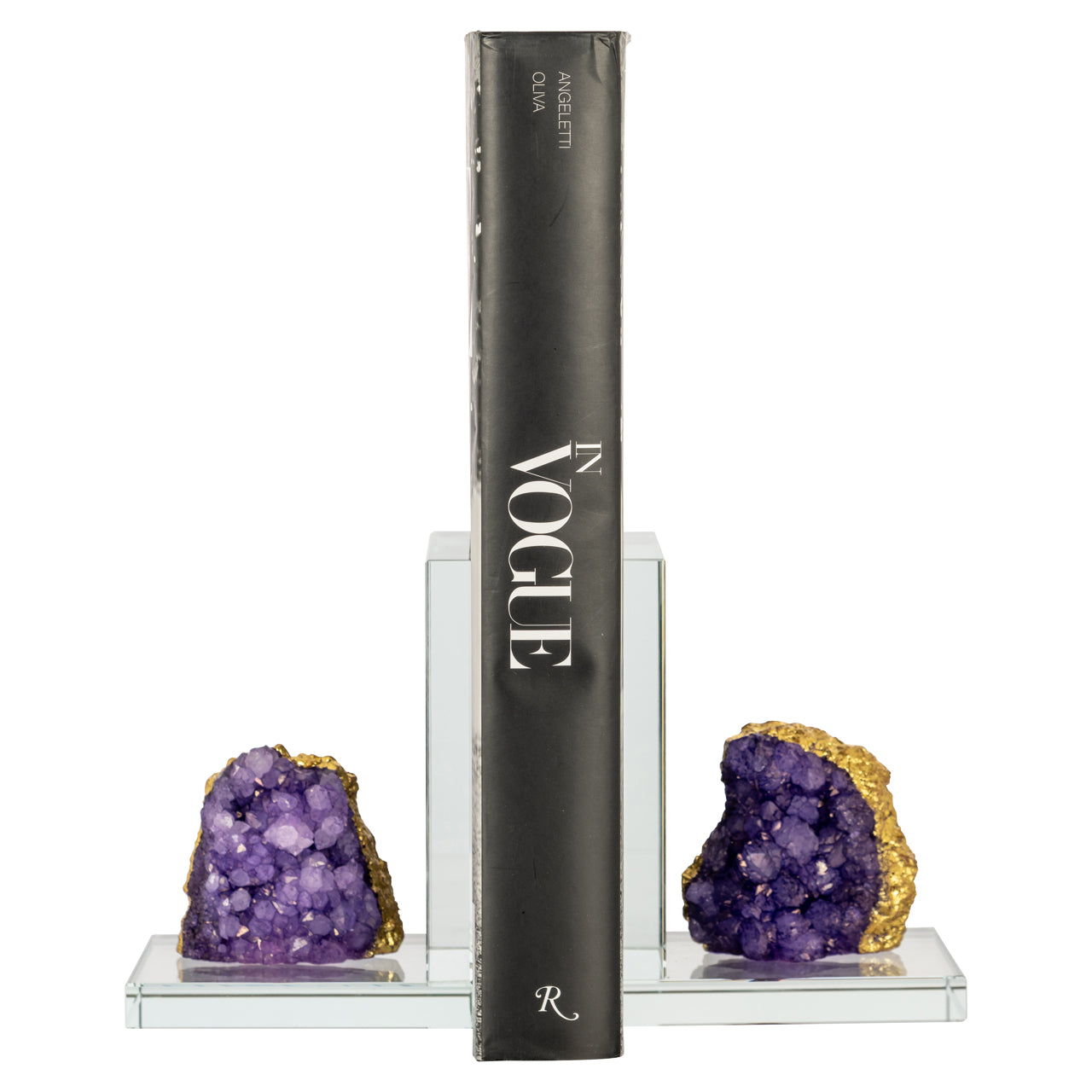 Agate & Crystal Bookends by Richmond Interiors