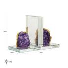 Agate & Crystal Bookends by Richmond Interiors