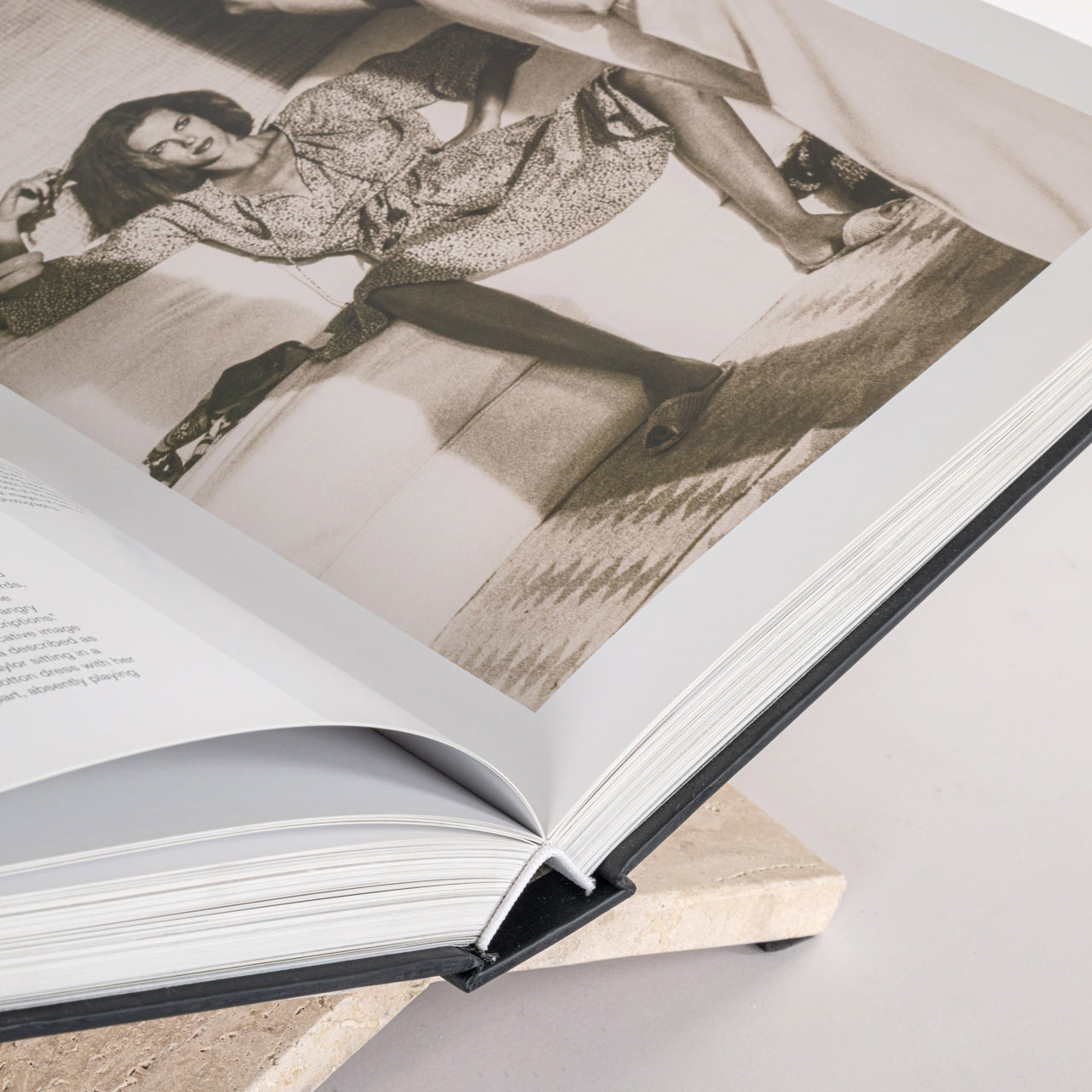 Belice Beige Traverine Bookstand by Richmond Interiors