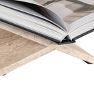 Belice Beige Traverine Bookstand by Richmond Interiors